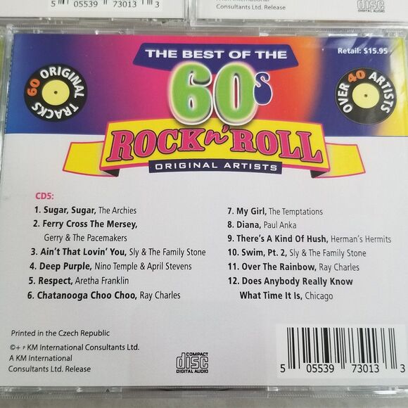 The best of the 60's Rock n' Roll 5 cd box set original artists over 40 artists - Picture 12 of 12